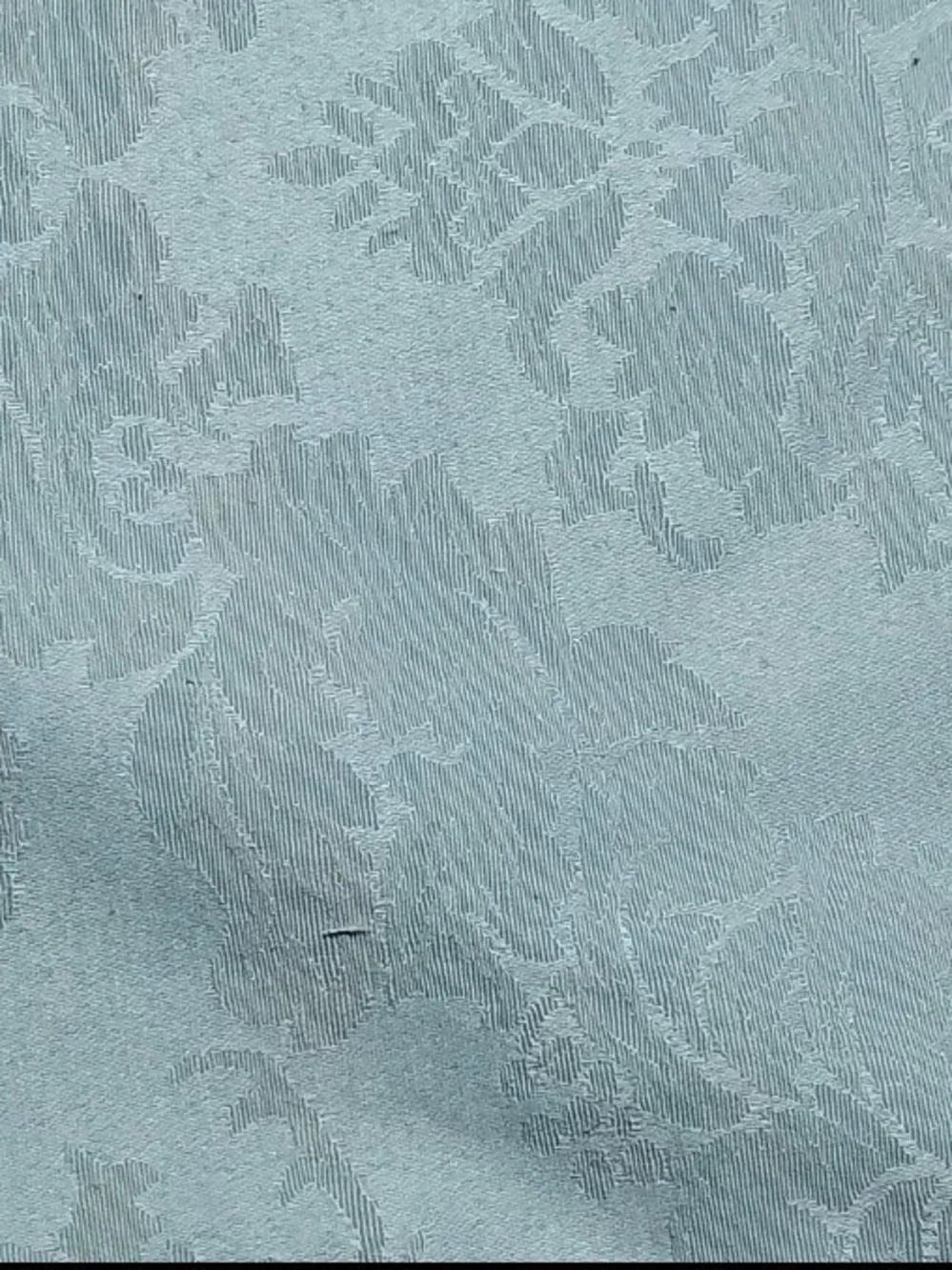 Light Blue Damask Fabric Tablecloth